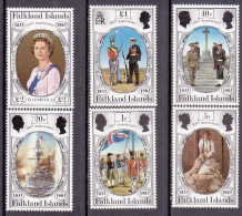 1983-Falkland (MNH=**) S.11v."anniversario Amministrazione Inglese" - Falklandeilanden