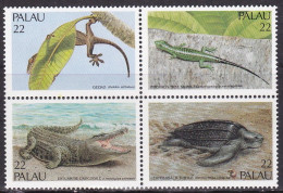 1986-Palau (MNH=**) S.4v."rettili" - Palau
