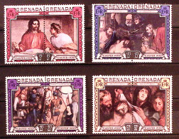 1970-Grenada (MNH=**) S.8v."Pasqua,quadri Religiosi" - Grenada (...-1974)