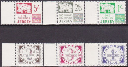 1969-Jersey (MNH=**) Segnatasse S.6v."cifra E Carta Geografica"catalogo Unificat - Jersey