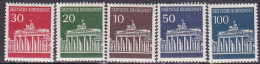 1966-Germania (MNH=**) S.5v."Porta Di Brandeburgo"catalogo Unificato Euro 15 - Andere & Zonder Classificatie