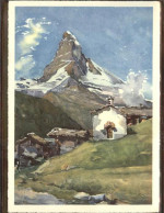 11303527 Zermatt VS Matterhorn Kuenstlerkarte  - Sonstige & Ohne Zuordnung