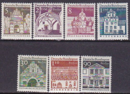 1966-Germania (MNH=**) S.7v."edifici Storici"catalogo Unificato Euro 7,5 - Neufs