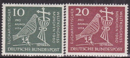 1960-Germania (MNH=**) S.2v."37 Congresso Eucaristico Internazionale A Monaco" - Altri & Non Classificati