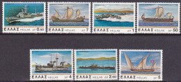 1978-Grecia (MNH=**) S.7v."navi Antiche E Moderne" - Autres & Non Classés