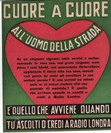 1944-R.S.I. CUORE A CUORE Volantino (mm.157x187) Stampa Quadricolore Di Propagan - Documents Historiques