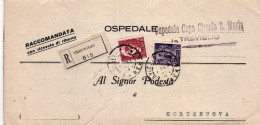 1945-Imperiale Lire 2 E Monumenti C.50 Su Piego Raccomandato Treviglio (21.2) - Marcofilie