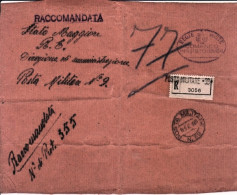 1940-Frontespizio Posta Militare/n.39 C.2 (18.8) Su Raccomandata Di Servizio - Marcophilie