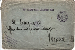 1941-Posta Militare/n.46 C.2 Viola (24.7) Su Busta Servizio Lineare 210 Sezione  - Marcophilia