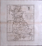 1790 Circa-A Corrected Map Of Britain According To Ptolemy Or Ptolemy's Britain  - Carte Geographique