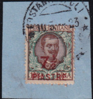 1923-Costantinopoli (F=on Piece) 7,5 Pi. Su L.1 - Europa- Und Asienämter