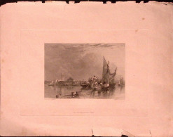 1832-Stanfiels Drawn Murano Imbarcazioni Acciaio Dim.23x15cm.presso Paolo Fumaga - Cartes Géographiques