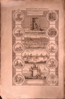 1724-Trono Reale,reggia Di Versailles,carosello Medaglie Di Luigi XIV.Incisione  - Estampes & Gravures