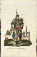 1825-Cina China "Cina Soldato Nel Suo Completo Uniforme" Size With Margins . 20x - Estampes & Gravures