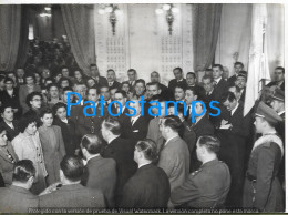 229172 ARGENTINA TUCUMAN GOBERNADOR FERNANDO RIERA 1951 JURAMENTO A LA BANDERA SALON BLANCO 18 X 13 CM PHOTO NO POSTCARD - Argentine