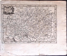 1651-Totus Sveviae Novissima Tabula Jansson Dim.21x14,5 Cm. - Cartes Géographiques