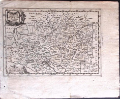 1651-Totus Sveviae Novissima Tabula Jansson Dim.21x14,5 Cm. - Geographische Kaarten