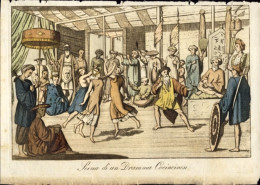 1825-Cina China "Cina Scena Di Un Dramma Concincinese" Size With Margins . 20x13 - Prenten & Gravure