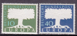 1957-Germania (MNH=**) S.2v."Europa,albero Stilizzato" - Other & Unclassified