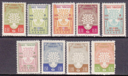 1960-Paraguay (MNH=**) S.9v."Anno Del Rifugiato" - Paraguay