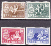 1963-Romania (MNH=**) S.4v."Campagna Mondiale Contro La Fame"catalogo Euro 4,5 - Andere & Zonder Classificatie