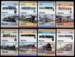 1984-Bequia (MNH=**) S.16v."Locomotive" - Oceania (Other)