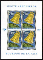 1963-Belgio (MNH=**) Foglietto S.4v."Campana Della Pace"catalogo Euro 8 - Otros & Sin Clasificación