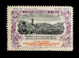 1915-Italia (MNH=**) Prato Le Citta' Manifatturiere D'Italia - Erinnophilie