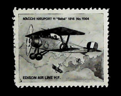 1920circa-Italia (MNH=**) Aereonautica Macchi Nieuport Erinnofilo - Erinnofilie