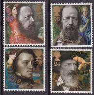 1992-Gran Bretagna (MNH=**) S.4v."centenario Della Morte Di Tennyson,ritratti Ed - Nuovi