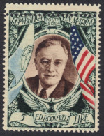 1947-San Marino (NG=no Gum)L.5 "omaggio Al Presidente Degli Stati Uniti Roosevel - Neufs