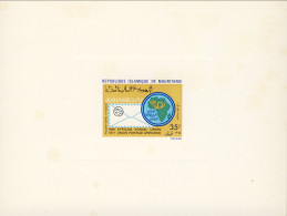 1971-Mauritania (MNH=**) Posta Aerea Prova Di Lusso S.1v."decimo Anniversario De - Mauritanië (1960-...)