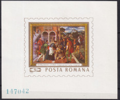 1969-Romania (MNH=**) Foglietto S.1v."quadro Di Bernardino Licinio"catalogo Euro - Other & Unclassified