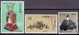 1968-Giappone (MNH=**) S.3v."tesori Nazionali" - Other & Unclassified