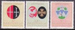 1971-Liechtenstein (MNH=**) S.3v."Stemmi Ecclesiastici" - Other & Unclassified