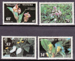 1982-Wallis Et Futuna (MNH=**) S.4v."orchidee"catalogo Euro 16 - Ungebraucht