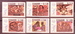 1968-Ecuador (MNH=**) S.6v."Olimpiade Del Messico,quadri" - Ecuador