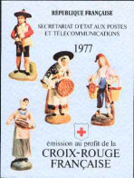 1977-Francia (MNH=**) Libretto 4s.8v."CRI,statue Del Presepio" - Neufs