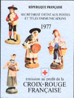 1977-Francia (MNH=**) Libretto 4s.8v."CRI,statue Del Presepio" - Nuovi