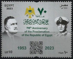 Egypt - 2023 - 70th Anniv. Of The Proclamation Of The Republic Of Egypt - Gamal Abd El Nasser -  Complete Issue - MNH - Nuevos