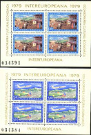 1979-Romania (MNH=**) Due Foglietti 8v."Collaborazione Culturale Economico Inter - Andere & Zonder Classificatie