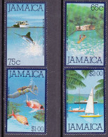 1980-Giamaica (MNH=**)s.4v."sport Acquatici" - Jamaica (1962-...)