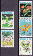 1982-Mali (MNH=**) S.5v."fiori "catalogo Yvert Euro 6 - Mali (1959-...)