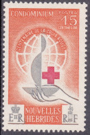 1963-Nuove Ebridi (MNH=**) 15c."centenario Della Croce Rossa"catalogo Euro 12 - Gebruikt