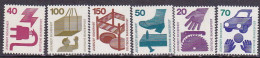 1972/3-Germania (MNH=**) S.6v."prevenzione Degli Infortuni 3 Serie"catalogo Unif - Altri & Non Classificati