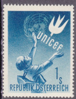 1949-Austria (MNH=**) S.1v."Unicef,bambino E Colomba"catalogo Euro 18 - Altri & Non Classificati