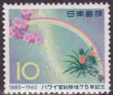 1960-Giappone (MNH=**) S.1v."75° Anniversario Dell'emigrazione Giapponese Alle H - Otros & Sin Clasificación