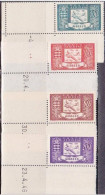 1946-Monaco (MNH=**) Posta Aerea S.4v."nuovo Tipo Aereo Al Centro"angolo Di Fogl - Autres & Non Classés