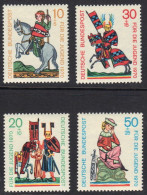 1970-Germania (MNH=**) S.4v."trovatori Tedeschi"catalogo Unificato Euro 4,5 - Other & Unclassified