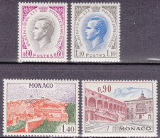 1971-Monaco (MNH=**) S.4v."principe Ranieri III°e Vedute"catalogo Unificato Euro - Andere & Zonder Classificatie